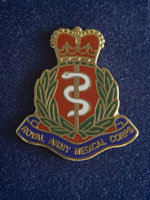RAMC Lapel Badge in box