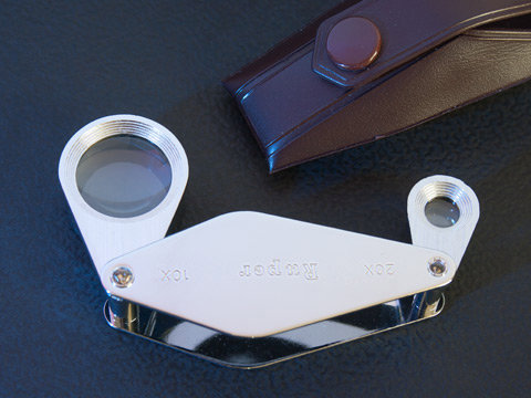 10x and 20x fold away magnifier